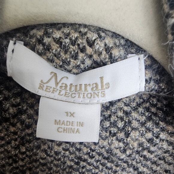 Natural Reflections Womens Southwestern Cardigan Sweater 1X Aztec Western Boho - Picture 6 of 8